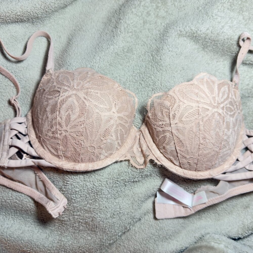 Victoria Secret (Pink) Champagne Pink Color Bra Size 34B